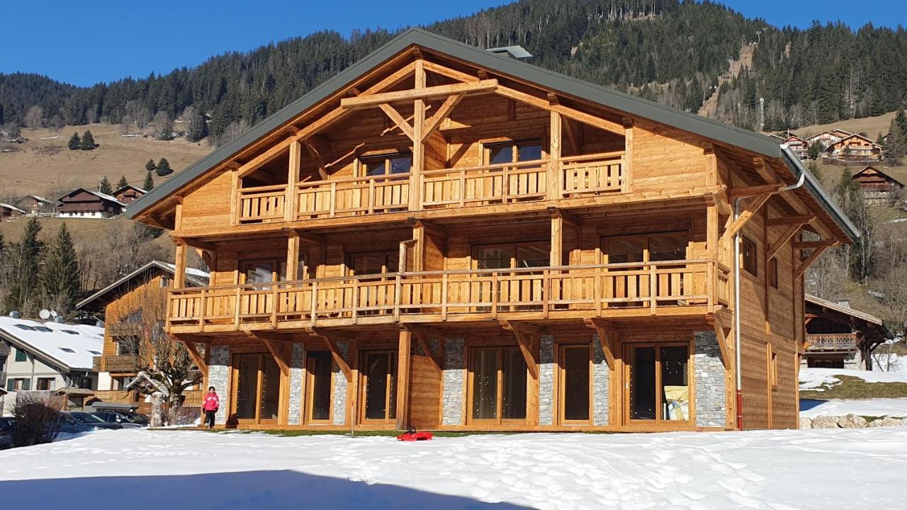 Demi-Chalet Vadel La Panthiaz 15 Pers 5 Chambres La Chapelle-d'Abondance Exterior foto