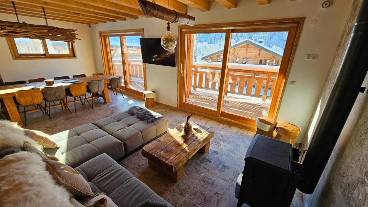 Demi-Chalet Vadel La Panthiaz 15 Pers 5 Chambres La Chapelle-d'Abondance Exterior foto