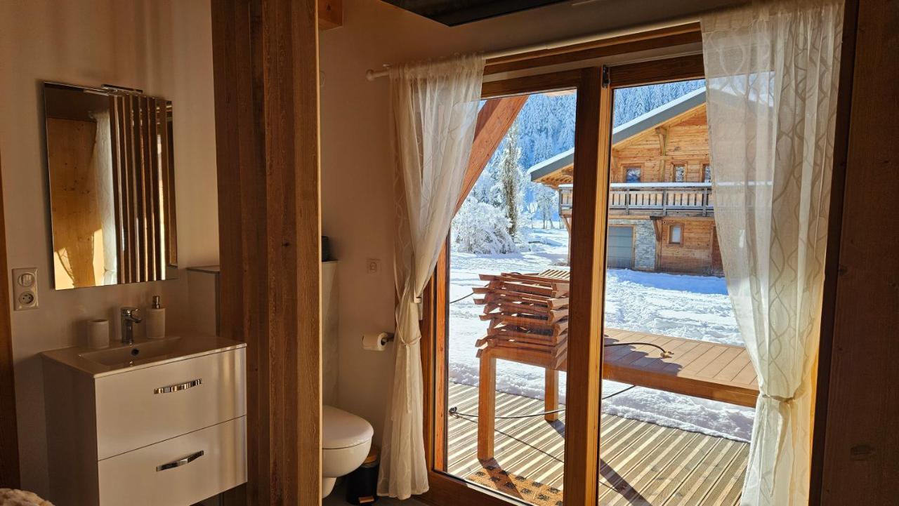 Demi-Chalet Vadel La Panthiaz 15 Pers 5 Chambres La Chapelle-d'Abondance Exterior foto